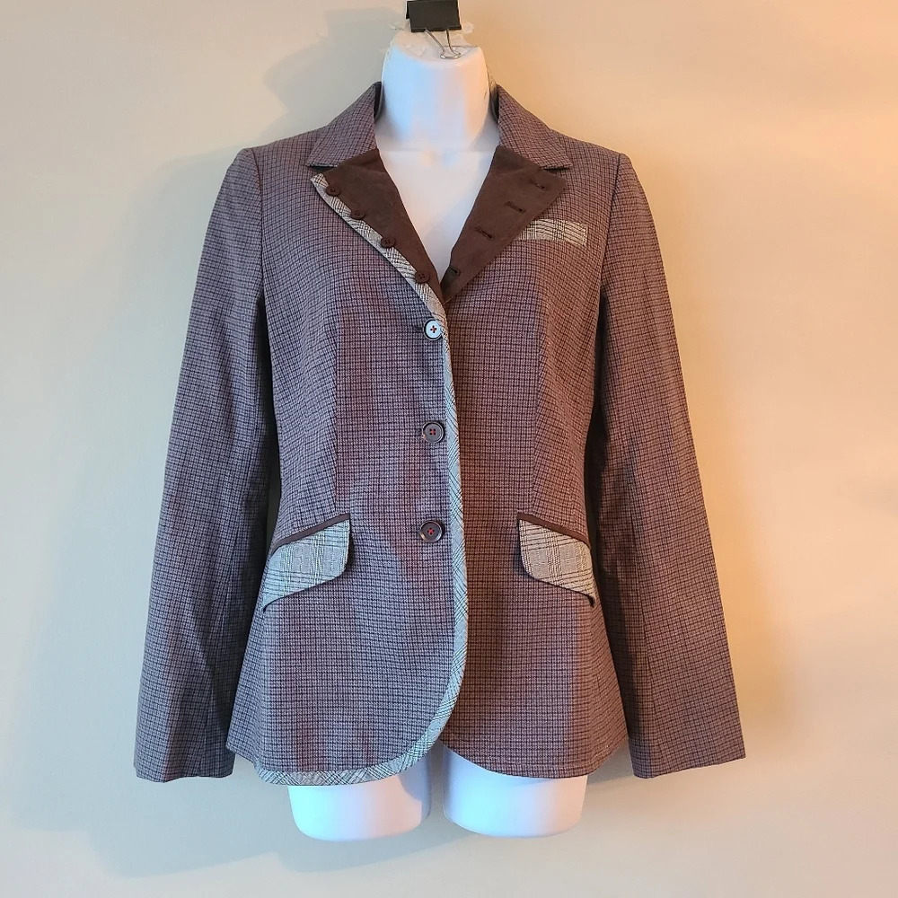 NWT SUNDANCE women's plaid blazer sz.XS